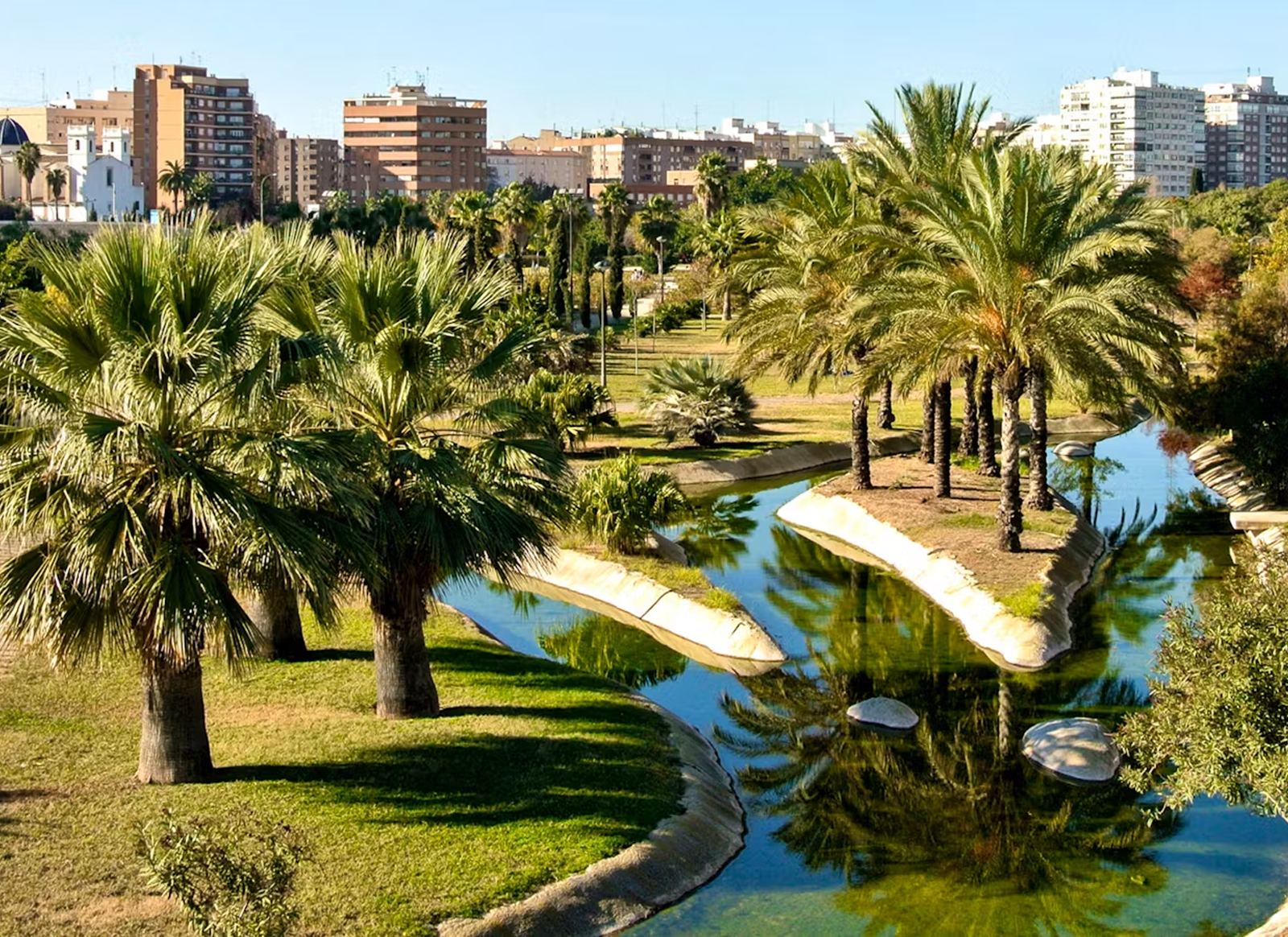Tuinen van Turia in Valencia